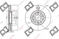 Тормозной диск DJ PARTS BD1935