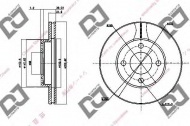 Тормозной диск DJ PARTS BD1581