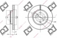 Тормозной диск DJ PARTS BD1450