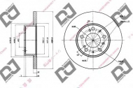 Тормозной диск DJ PARTS BD1468