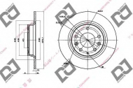 Тормозной диск DJ PARTS BD1379