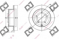 Тормозной диск DJ PARTS BD1388