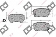 Комплект тормозных колодок DJ PARTS BP2110