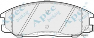 Комплект тормозных колодок APEC braking PAD1163