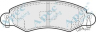 Комплект тормозных колодок APEC braking PAD1165