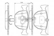 Комплект тормозных колодок BOSCH 0 986 494 028