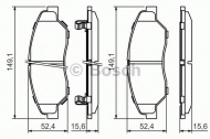 Комплект тормозных колодок BOSCH 0 986 424 696