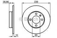 Тормозной диск BOSCH 0 986 478 010