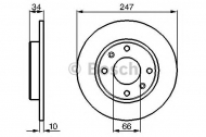 Тормозной диск BOSCH 0 986 478 046