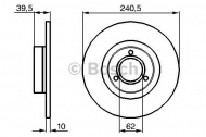 Тормозной диск BOSCH 0 986 478 051