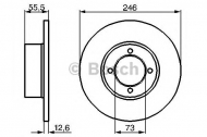 Тормозной диск BOSCH 0 986 478 082