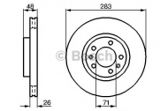 Тормозной диск BOSCH 0 986 478 125