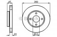 Тормозной диск BOSCH 0 986 478 170