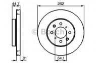 Тормозной диск BOSCH 0 986 478 174