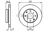 Тормозной диск BOSCH 0 986 478 203