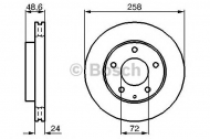 Тормозной диск BOSCH 0 986 478 227