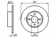 Тормозной диск BOSCH 0 986 478 238
