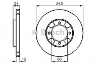 Тормозной диск BOSCH 0 986 478 254
