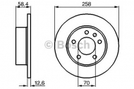 Тормозной диск BOSCH 0 986 478 266