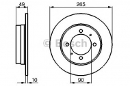 Тормозной диск BOSCH 0 986 478 272