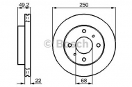 Тормозной диск BOSCH 0 986 478 361