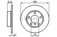 Тормозной диск BOSCH 0 986 478 511