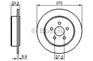 Тормозной диск BOSCH 0 986 478 514