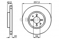 Тормозной диск BOSCH 0 986 478 515