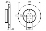 Тормозной диск BOSCH 0 986 478 550