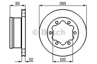Тормозной диск BOSCH 0 986 478 555