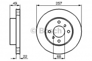 Тормозной диск BOSCH 0 986 478 567