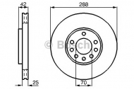 Тормозной диск BOSCH 0 986 478 588