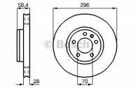 Тормозной диск BOSCH 0 986 478 593