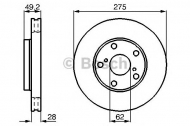 Тормозной диск BOSCH 0 986 478 632