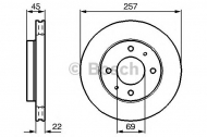 Тормозной диск BOSCH 0 986 478 673