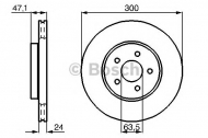 Тормозной диск BOSCH 0 986 478 718