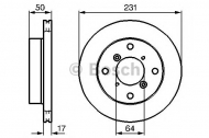 Тормозной диск BOSCH 0 986 478 721