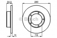 Тормозной диск BOSCH 0 986 478 770