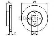 Тормозной диск BOSCH 0 986 478 841