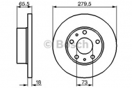 Тормозной диск BOSCH 0 986 478 843