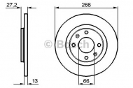 Тормозной диск BOSCH 0 986 478 847