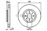 Тормозной диск BOSCH 0 986 478 855