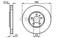 Тормозной диск BOSCH 0 986 478 867