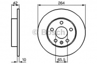 Тормозной диск BOSCH 0 986 478 884
