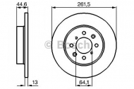Тормозной диск BOSCH 0 986 478 889