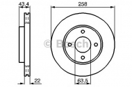 Тормозной диск BOSCH 0 986 478 892