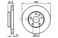 Тормозной диск BOSCH 0 986 478 893