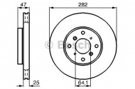 Тормозной диск BOSCH 0 986 478 982