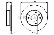 Тормозной диск BOSCH 0 986 478 991