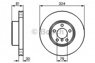 Тормозной диск BOSCH 0 986 479 002